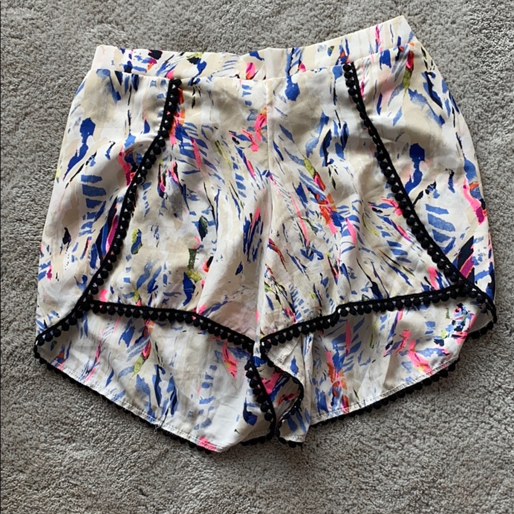 Pastel fabric shorts